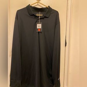 Men's Nike Golf Long Sleeve Polo Size xx-Large Black